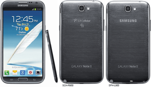 Image of Samsung Galaxy Note II CDMA